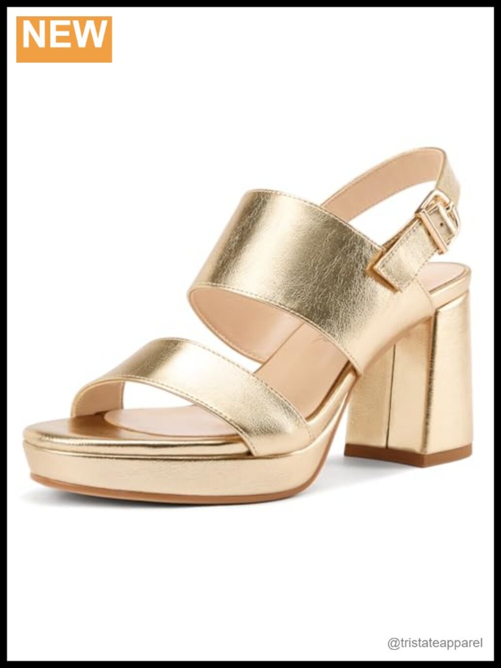 Women's Platform Chunky Block Heel Sandals Open Toe Slingback Ankle Strap